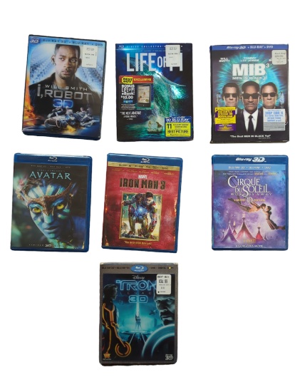 Seven 3D Blu-ray movies