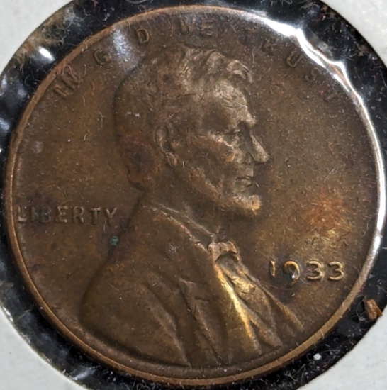 1933 Lincoln Wheat Cent coin
