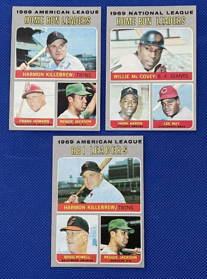 1970 Topps, baseball cards, Hank, Aaron, Reggie Jackson
