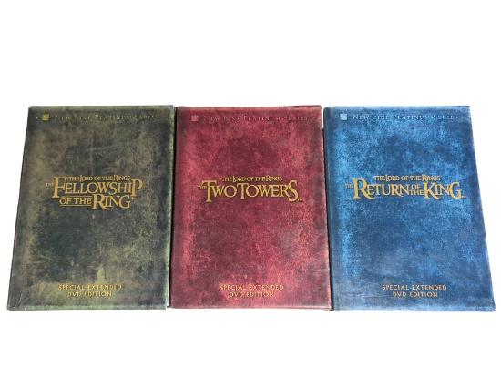 The Lord of the Rings Extended DVD Trilogy box sets