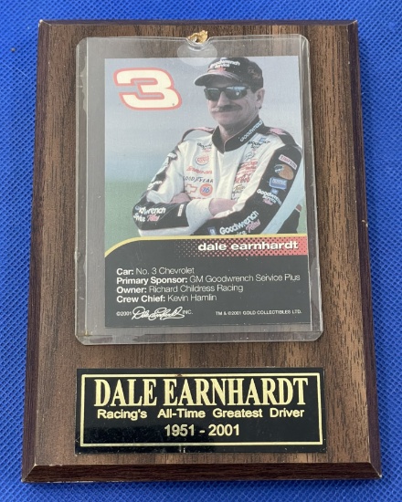 Dale Earnhardt card plus plaque