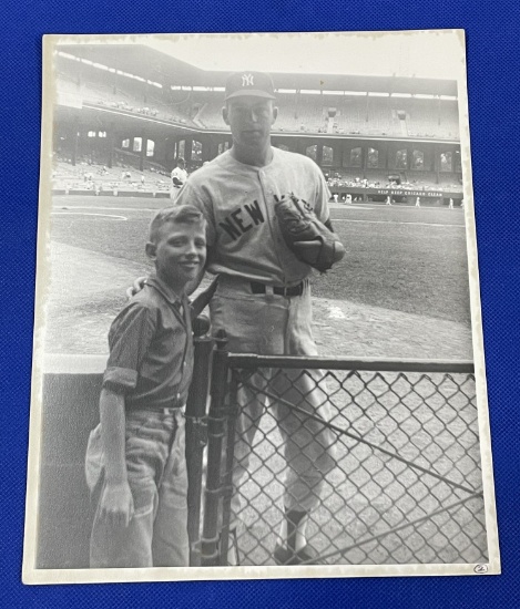 Yankees, Tom Trish 8 x 10 photo with Barry