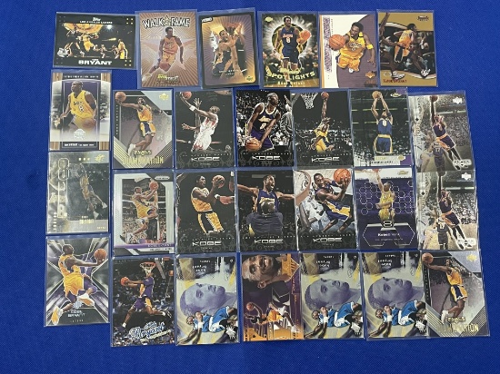 Large lot of Kobe Bryant basketball cards