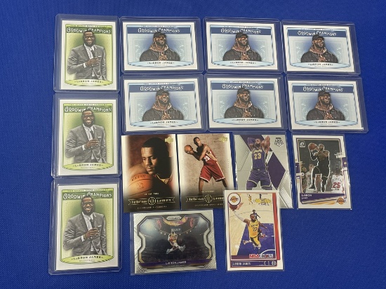 Large lot of LeBron James basketball cards