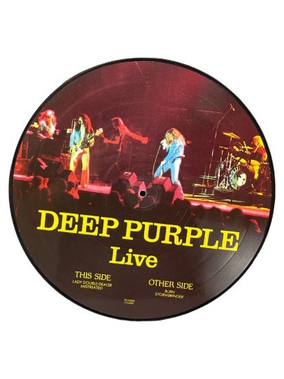 VINTAGE VINYL LP PICTURE DISC deep, purple live
