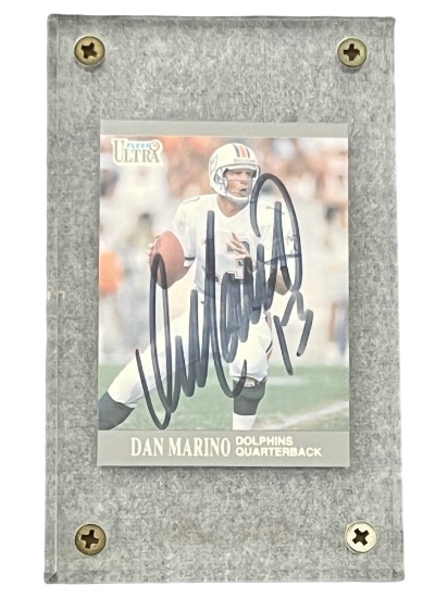 DAN MARINO MIAMI DOLPHINS AUTOGRAPHED 1991 FLEER ULTRA #88 SIGNED CARD