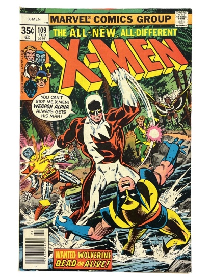 X-MEN 109 MARVEL VINTAGE COMIC BOOK 1ST APPEARANCE OF WEAPON ALPHA