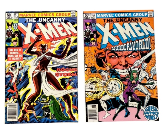 X-MEN # 146 147 MARVEL VINTAGE COMIC BOOK COLLECTION LOT