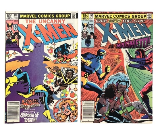 X-MEN # 148 150 MARVEL VINTAGE COMIC BOOK COLLECTION LOT