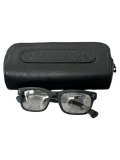 CHROME HEARTS  OPTICAL GLASSES STERLING SILVER WITH LEATHER CASE