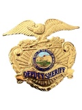 VINTAGE OBSOLETE POLICE BADGE MONTANA DEPUTY SHERIFF