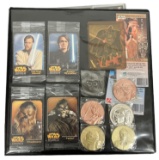 STAR WARS TRADING CARD RARE COLLECTION LOT IN BINDER