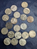 Assorted Lincoln Steel WWII Cent coins