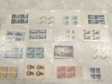Blocks of Uncirculated vintage US stamps