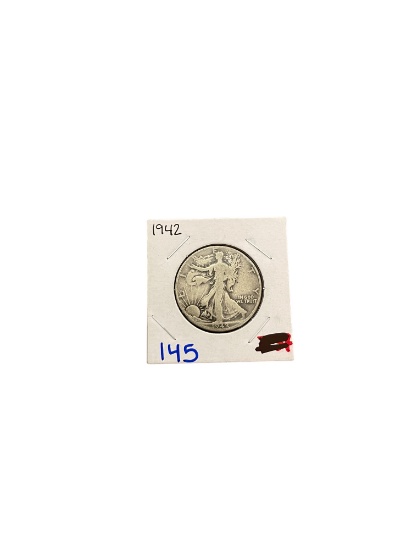 1942 Silver Half Dollar Coin