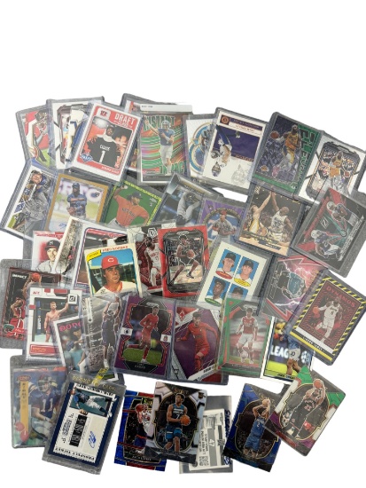 NBA NFL MLB Trading Card Collection Lot