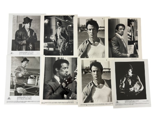 Sylvester Stallone Original 8x10 Movie Production Photographs