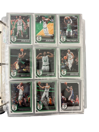 NBA Hoops Basketball Trading Card Collection Lot Binder