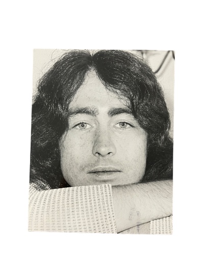 Richard Creamer Self Portrait Photograph Stamp on Back