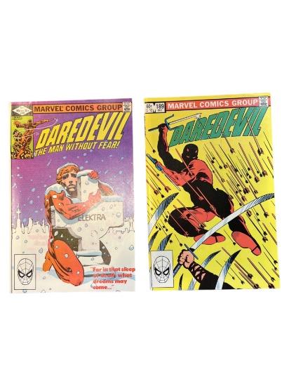 Daredevil #189 & #182 Marvel Comic Books