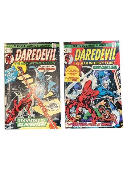 Daredevil #127 & #128 Marvel Comic Books