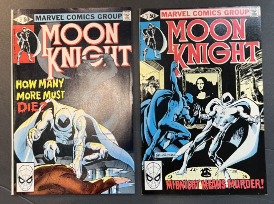 Moon Knight #2 & #3 Marvel Comic Books