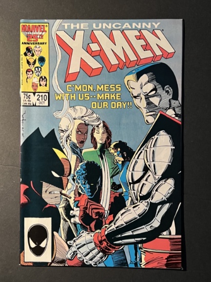 Uncanny X-Men #210 Marauders Cameo 1986 Marvel Comic Book