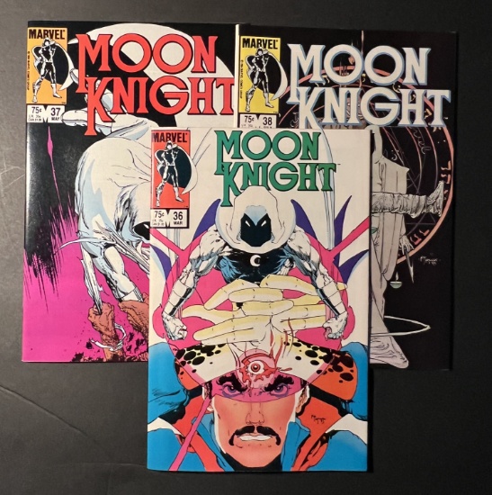 Moon Knight #36 #37 & #38 Marvel Comic Books
