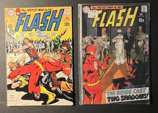 The Flash #185 & #194 DC Comic Books