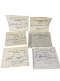 The Old Gold Mines Co. Capital Stock Certificates 1902-1907 Collection Lot