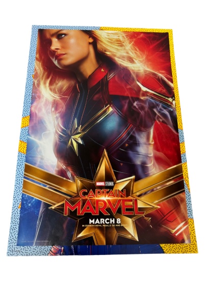Captain Marvel 2019 Double Sided Mini Poster Collection Lot of 2