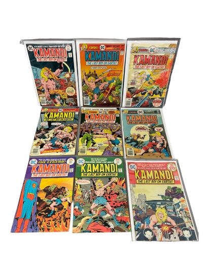 Kamandi #19, #28, #29, #41, #42, #43, #44, #45, #47 DC Comic Book Collection Lot