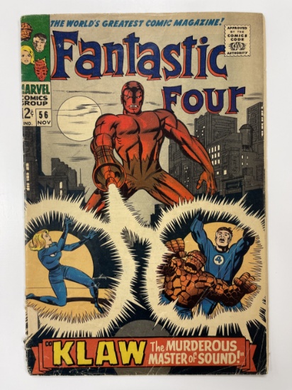 Fantastic Four #56 Marvel Comic KEY 1st Klaw Appearance 12Â¢