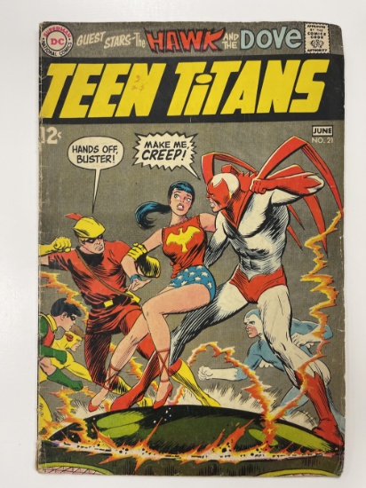 TEEN TITANS #21 1969 HAWK AND DOVE APPEARANCE - NEAL ADAMS