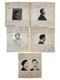 Vintage Early 1900s Criminal Mugshot Collection Lot