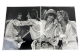 VINTAGE ORIGINAL BLACK AND WHITE  PHOTOGRAPH ROD STEWART AND ED FINNELL LOT 2