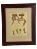 Francisco Zuniga Mexican (1912-1998) - Fish Sellers Lithograph on Paper Pencil Signed Lower Right