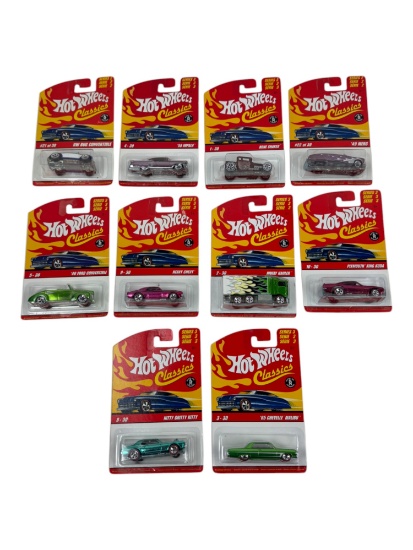 Hot Wheels Classics Assorted Car Toy Collection Lot