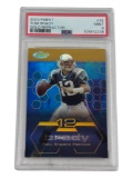 2003 Finest Tom Brady #35 Gold Refractor 35/50 PSA 9