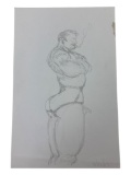 Randy Coleman Signed Gay Male Interest Drawing Illustration Art Original Erotic Nude Adults Only