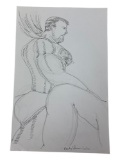 Randy Coleman Signed Gay Male Interest Drawing Illustration Art Original Erotic Nude Adults Only