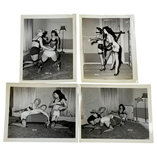 Bettie Page Irving Klaw Vintage Rare B&W 1950s4x5 Photograph Collection