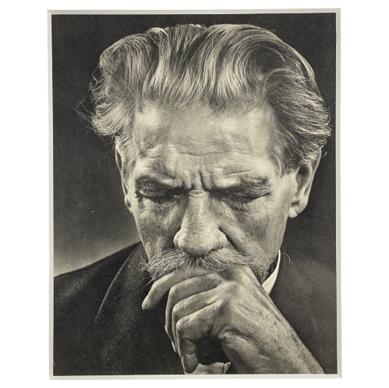 Yousuf Karsh (1908-2002) - Original Silver Gelatin Photograph of Albert Schweitzer w/ COA