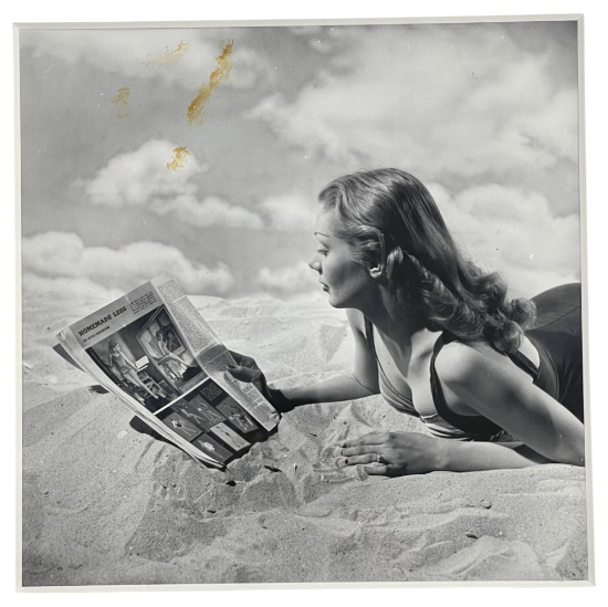 Philippe Halsman (1906-1979) - Original Silver Gelatin Photo of Cecile Aubry