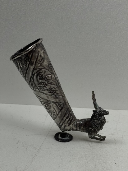 Ancient Achaemenid Silver Deer Vessel Cup