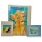 Vintage Disney Poster and Lithographs Simba, Sleeping Beauty, and Cinderella Lithographs