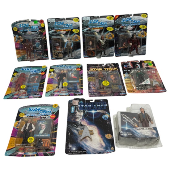 Vintage Collection of Action Figures From Star Trek
