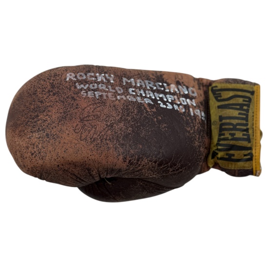 Signed Rocky Marciano Boxing Glove