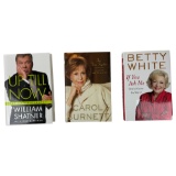 Vintage Book Collection Signed by William Shatner, Carol Burnett and Bettty White