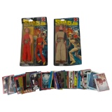 Vintage Star wars Sci-fi Trading Card and Space 1999 NIB action figure Lot